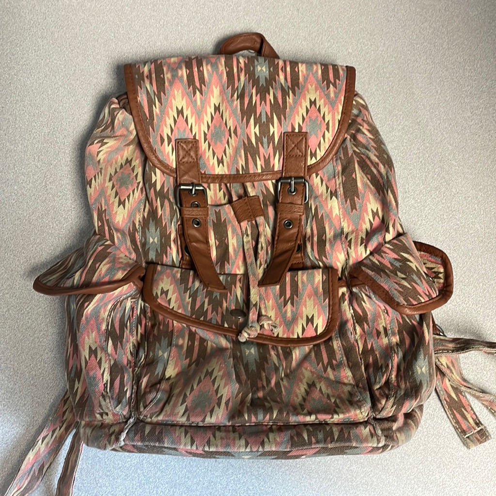 Candie’s Aztec Patterned Backpack